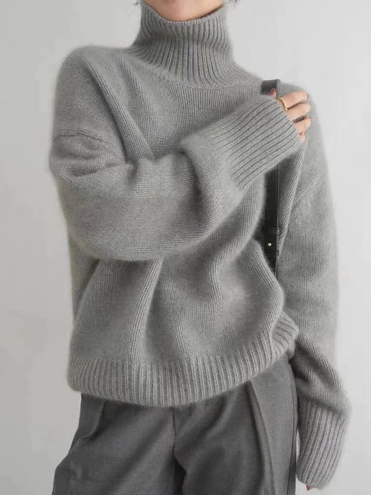 Céline elegante warme coltrui met hoge col – foto 4 van 9