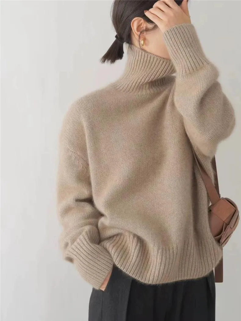 Céline elegante warme coltrui met hoge col – foto 7 van 9