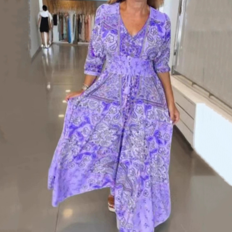 Mirella luchtige zomerjurk met bloemenprint – foto 9 van 17